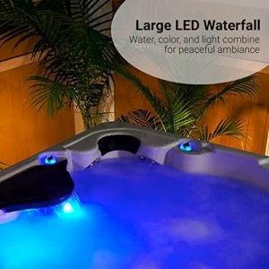Essential-Hot-Tubs-Select-Series-40-Jet-6-Person-2023-Lounger-with-Adjustable-Massage-Features-240V-Redwood-Sterling-Silver-0-3