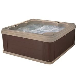 Essential-Hot-Tubs-Shoreline-Lounger-24-Jet-6-Person-Lounge-Seating-with-Massage-Features-745-x-745-x-32-Inches-120V-Cobblestone-with-Espresso-Wrap-0