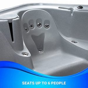 Essential-Hot-Tubs-Waterfront-EX-35-Jet-6-Person-Lounger-Spa-with-Massage-Features-240V-Gray-GraniteCharcoal-Gray-0-2