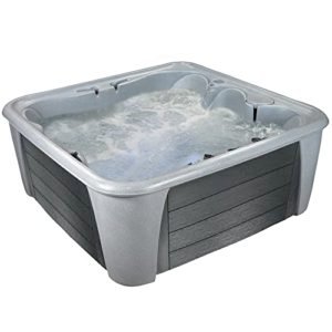 Essential-Hot-Tubs-Waterfront-EX-35-Jet-6-Person-Lounger-Spa-with-Massage-Features-240V-Gray-GraniteCharcoal-Gray-0