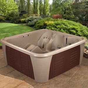 Essential-Hot-Tubs-24-Jet-Rainier-Hot-Tub-CobblestoneEspresso-Seats-5-6-Including-Lounger-Plug-Play120-Volts-0-0
