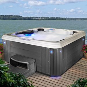 Essential-Hot-Tubs-67-Jets-Decorum-Lounger-Sterling-Silver-Shell-Grey-0-0