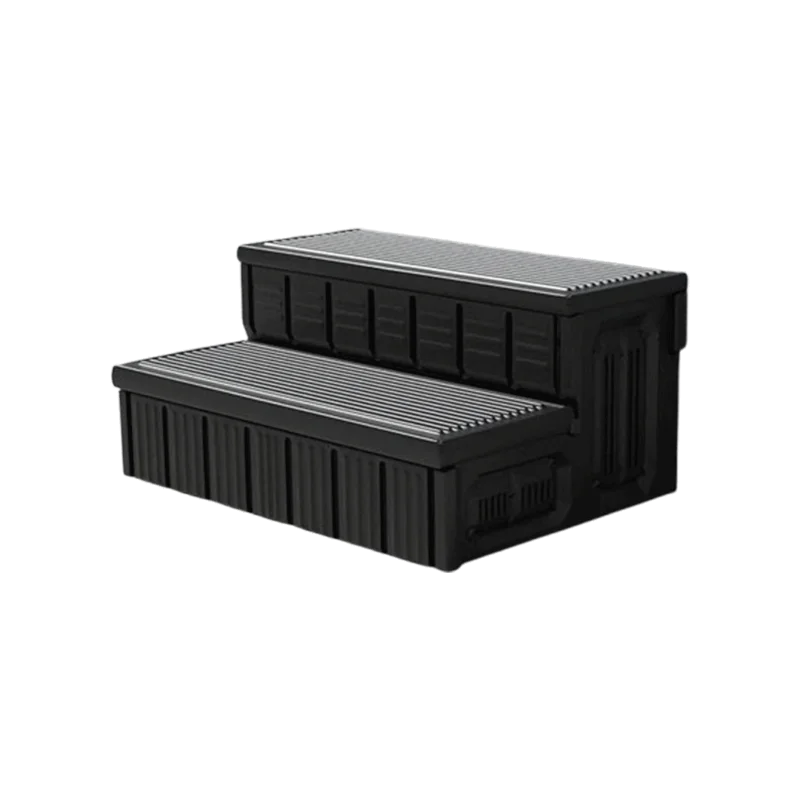 Hot Tub Stairs with Storage