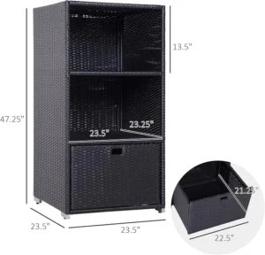 Outsunny Valet Pool Towel Rack