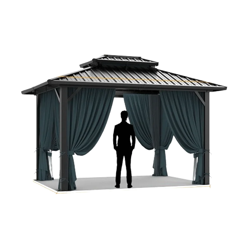 HOTEEL 10x12 Hardtop Gazebo Hot Tub Gazebo