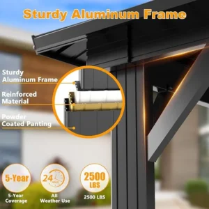 HOTEEL 10x12 Hardtop Gazebo Hot Tub Gazebo
