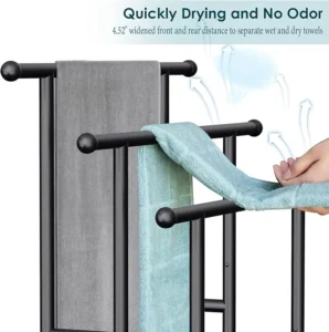 Kayfia 40" H Free Standing Towel Rack