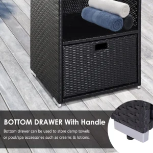 Outsunny Valet Pool Towel Rack