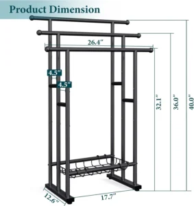 Kayfia 40" H Free Standing Towel Rack