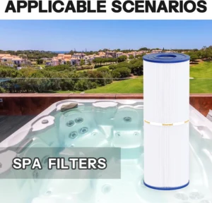 Spa Filter Compatible with C-4326, FC-2375, PRB25-IN, 303909, M-4326, 8172500, R173429, 5X13 Drop in hot tub Filter, 2 Pack