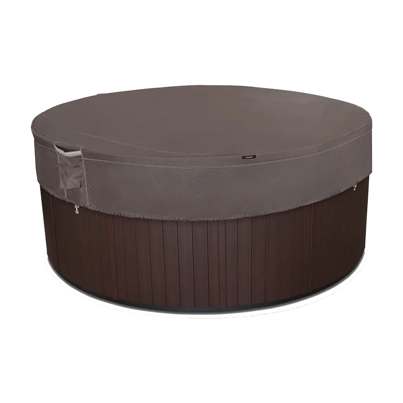 Classic Accessories Ravenna Water-Resistant Round Hot Tub Cover, 84 Inch