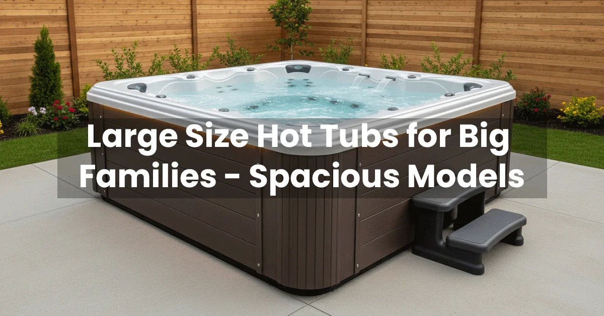 Large Size Hot Tubs for Big Families - Spacious Models