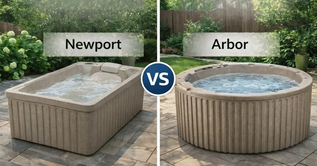 Essential Hot Tubs Arbor vs Newport